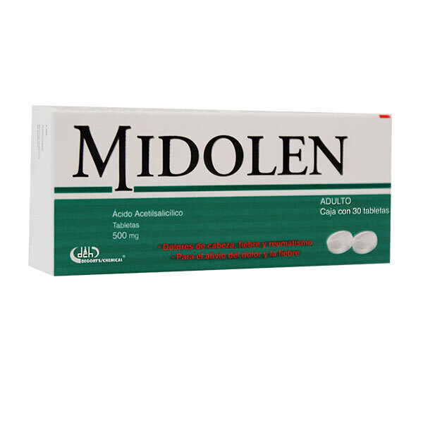 MIDOLEN AD 500 MG 30 TAB