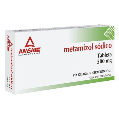 METAMIZOL SÓDICO 500 MG 10 TAB AMSA