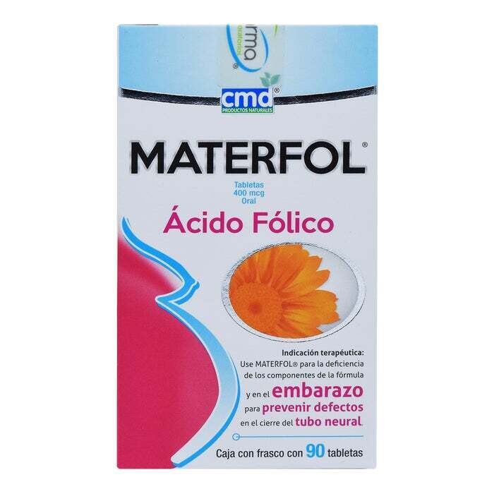 MATERFOL 0.4 MG 90 TAB
