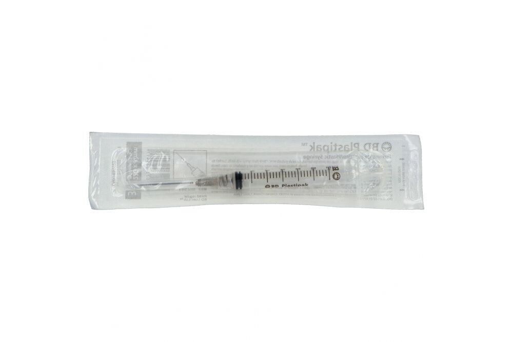 JERINGA 3 ML NEGRA 22GX32MM PZA BD PLASTIPAK