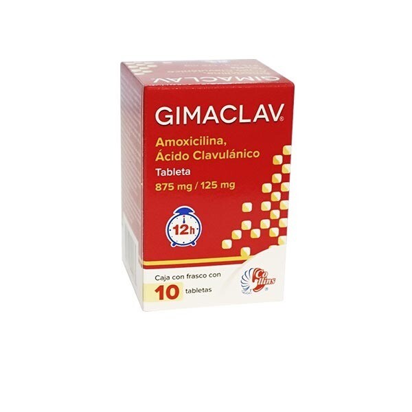 GIMACLAV 875/125 MG 10 TAB