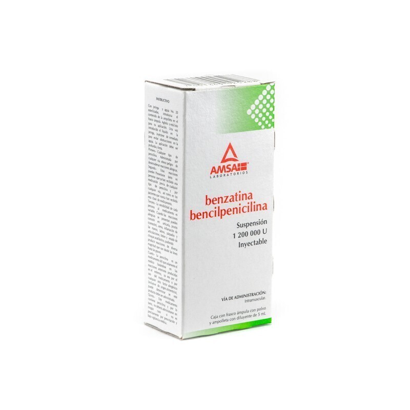 BENCILPENICILINA BENZATINA 1 200 000 UI IM AMSA