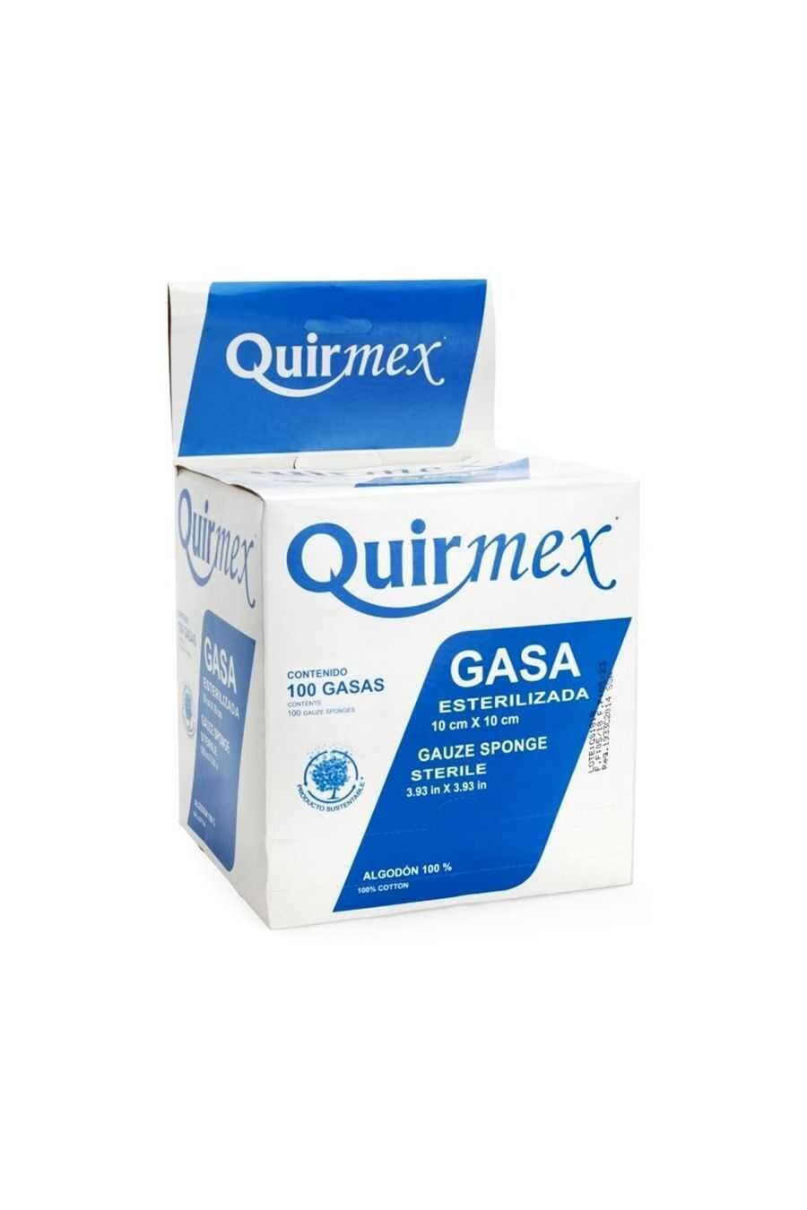 GASA ESTERIL 10X10CM 100 SOBRES QUIRMEX