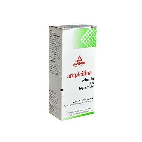 AMPICILINA 1 G IM, IV AMP AMSA