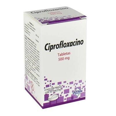 CIPROFLOXACINO 500 MG 12 CAP ULTRA