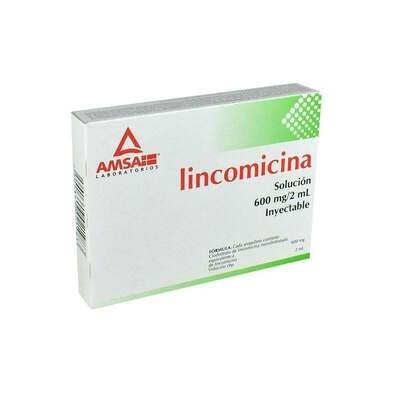 LINCOMICINA 600 MG/2 ML 6 AMP IM, IV AMSA
