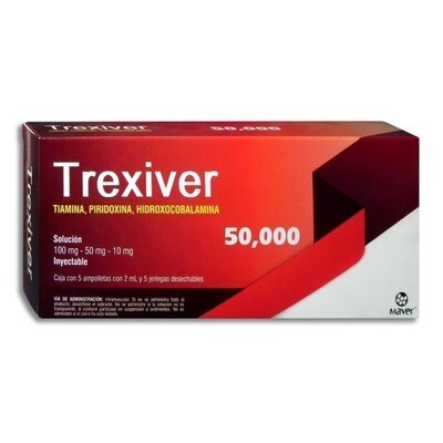 TREXIVER 100/50/10 MG/2 ML 5 AMP