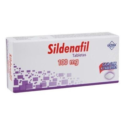 SILDENAFIL 100 MG 4 TAB ULTRA