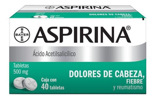 ASPIRINA 500 MG 40 TAB