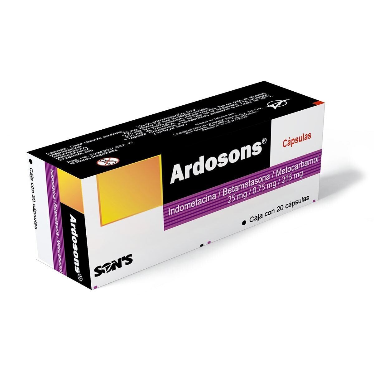 ARDOSONS 25/.75/215 MG 20 CAP