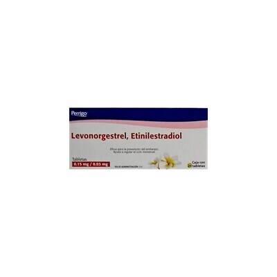 LEVONORGESTREL/ETINILESTRADIOL 0.15/0.03 MG 21 TAB PERRIGO