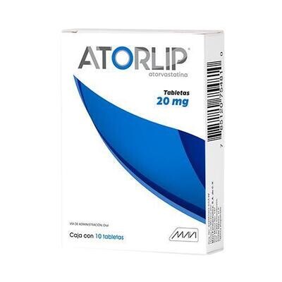 ATORLIP 20 MG 10 TAB