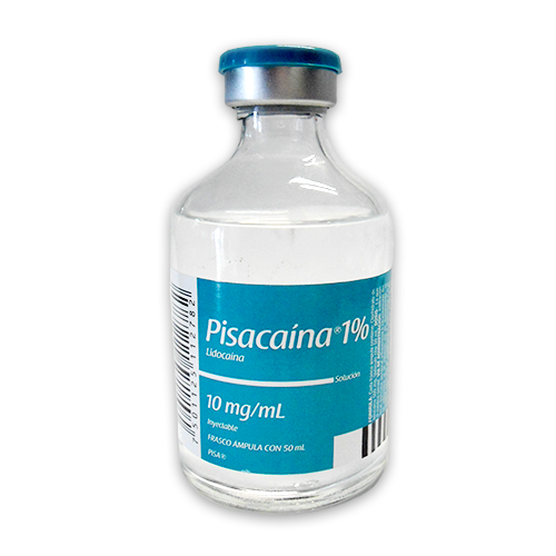 PISACAINA 1% 10 MG/1 ML FCO SOL AMP 50 ML