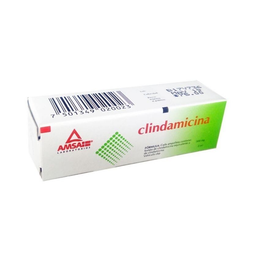 CLINDAMICINA 300 MG/2 ML AMP AMSA