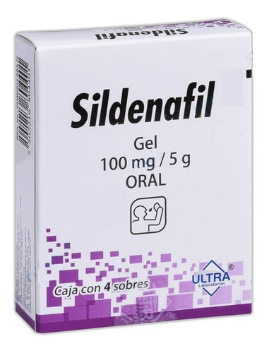 SILDENAFIL GEL ORAL 100 MG/5 G 4 SOB ULTRA