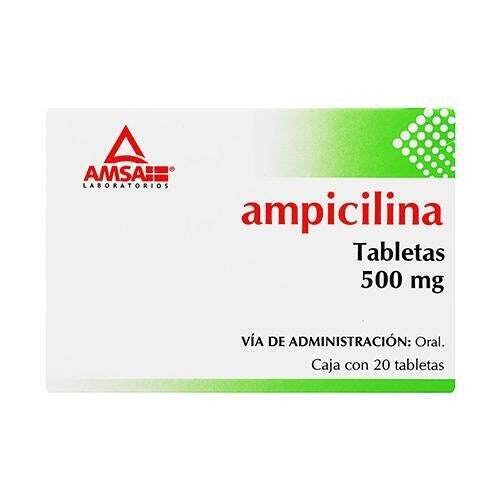 AMPICILINA 500 MG 20 TAB AMSA