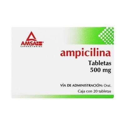 AMPICILINA 500 MG 20 TAB AMSA