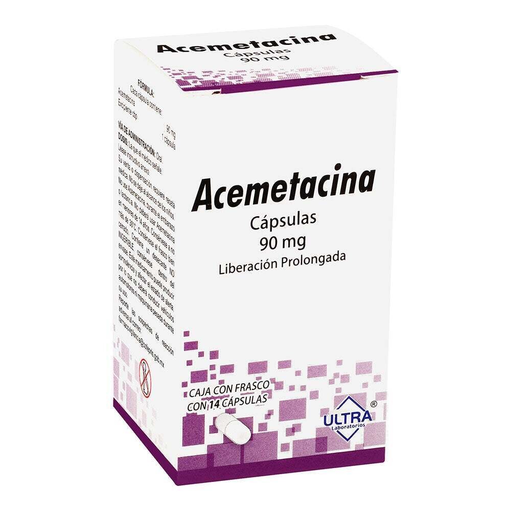 ACEMETACINA 90 MG 14 CAP L.P. ULTRA