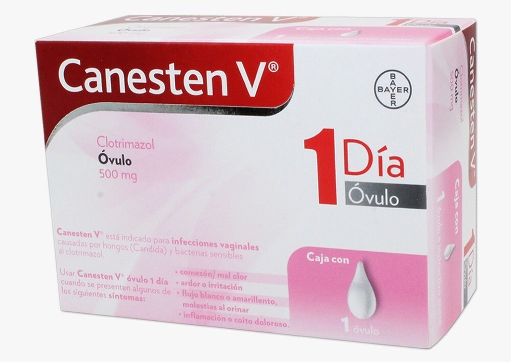 CANESTEN V 500 MG 1 DIA OVULO