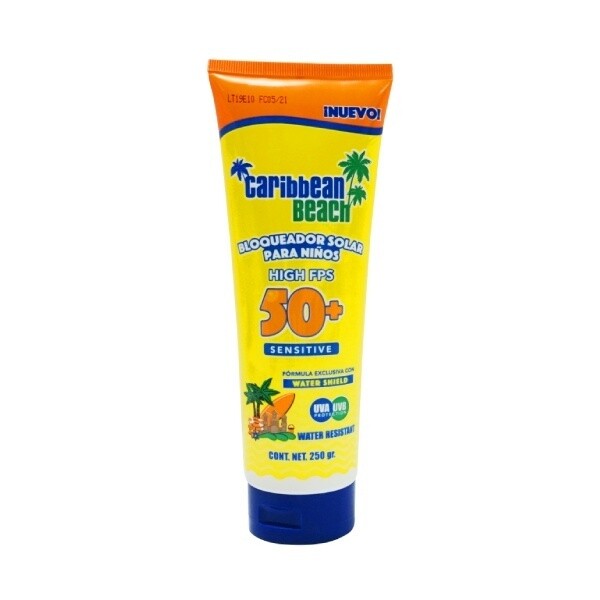 BLOQUEADOR SOLAR KIDS FPS 50+ CMA 250 G CARIBBEAN BEACH
