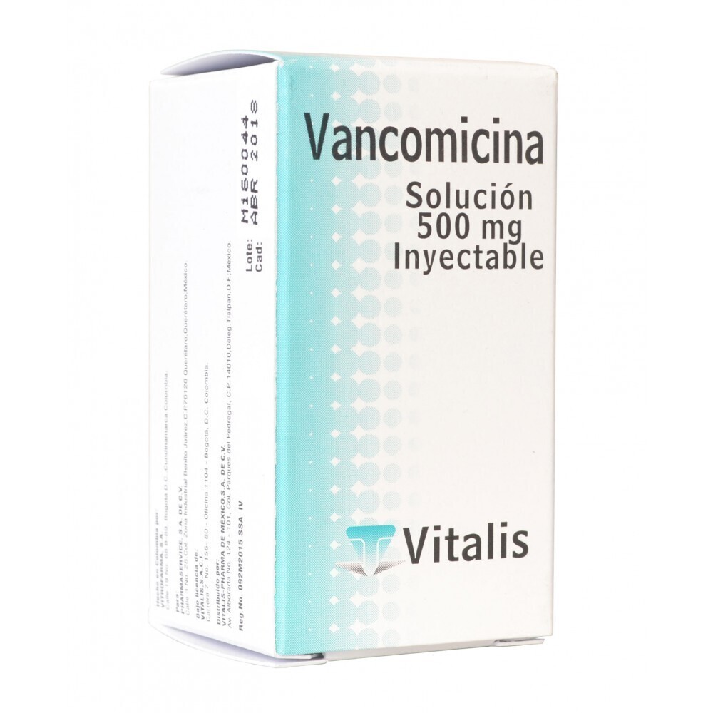 VANCOMICINA 500 MG/10 ML AMP VITALIS