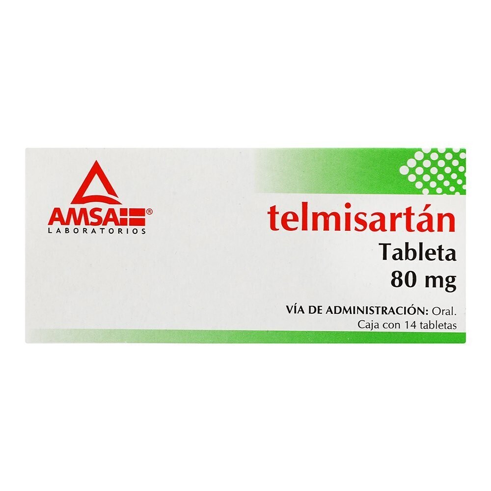 TELMISARTAN 80 MG 14 TAB AMSA