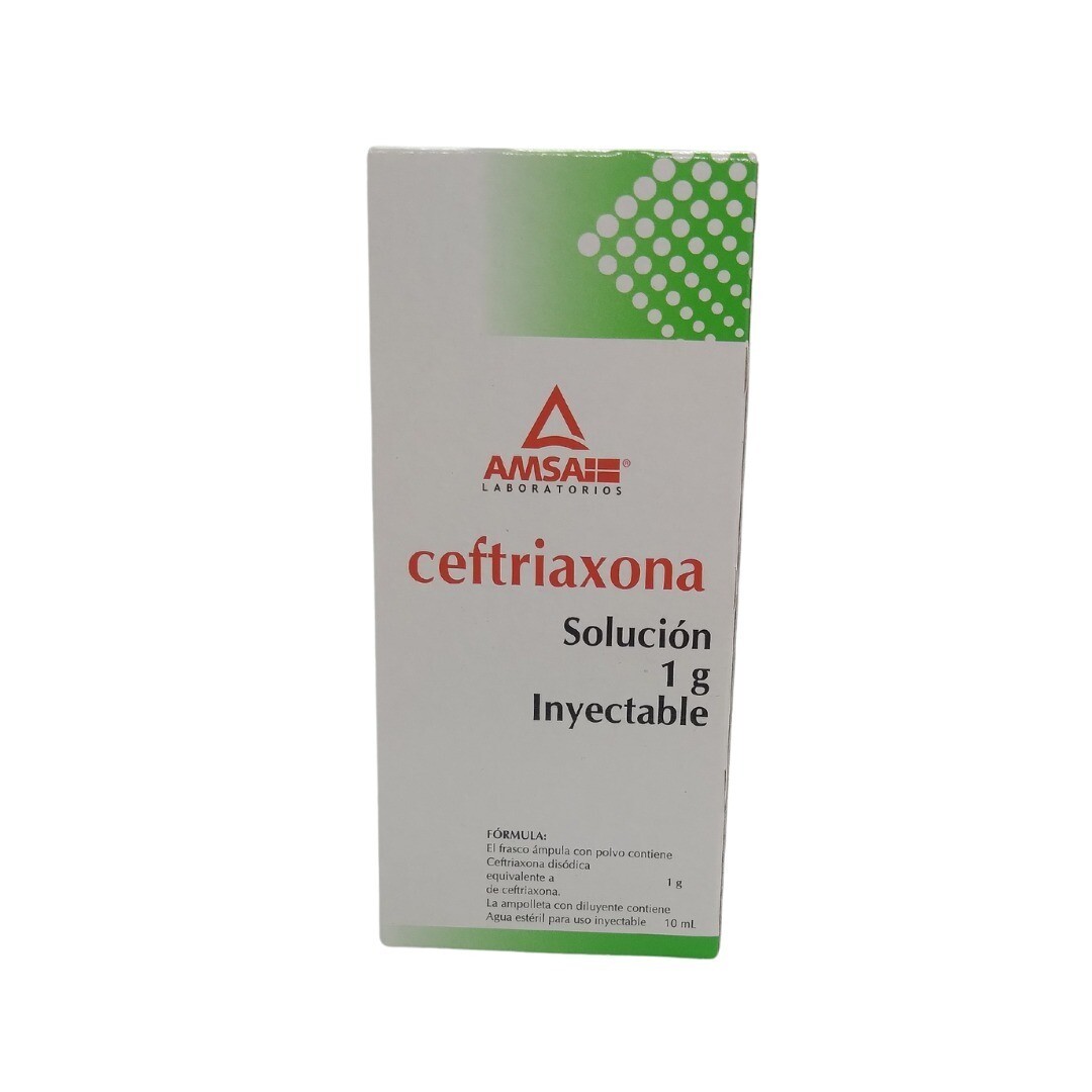 CEFTRIAXONA 1 G/10 ML IV AMP AMSA