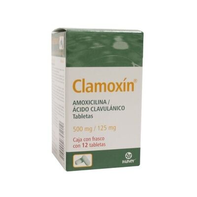 CLAMOXIN 500/125 MG 12 TAB