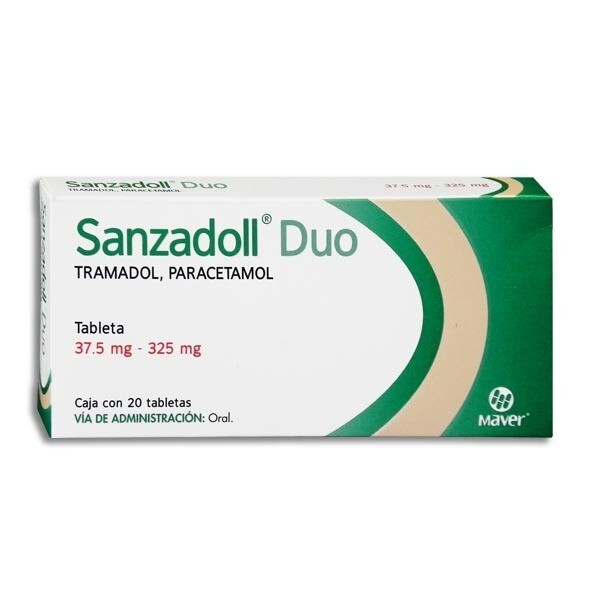 SANZADOLL DUO 37.5/325 MG 20 TAB