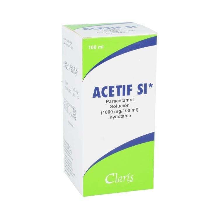 ACETIF SI 1000 MG/100 ML SOL INY