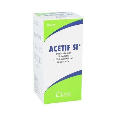 ACETIF SI 1000 MG/100 ML SOL INY