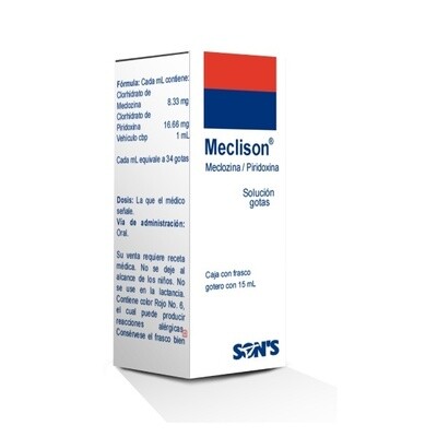MECLISON 8.330/16.660 MG/ML GOT 15 ML