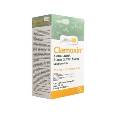 CLAMOXIN 250/62.5 MG/5 ML SUSP 60 ML