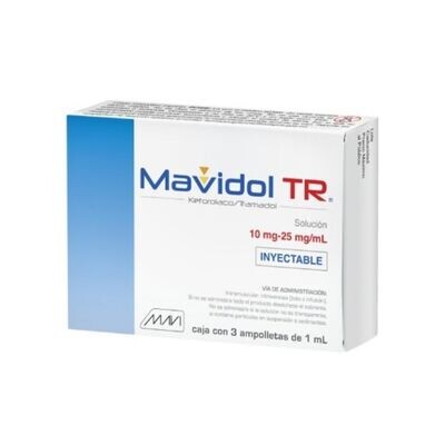 MAVIDOL TR 10/25 MG 3 AMP IM, IV
