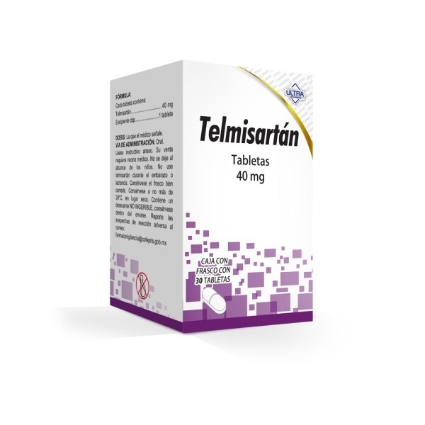 TELMISARTAN 40 MG 30 TAB ULTRA