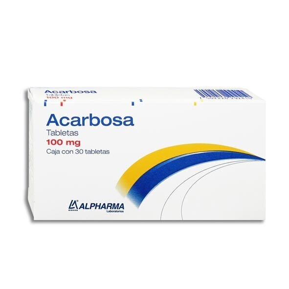 ACARBOSA 100 MG 30 TAB ALPHARMA