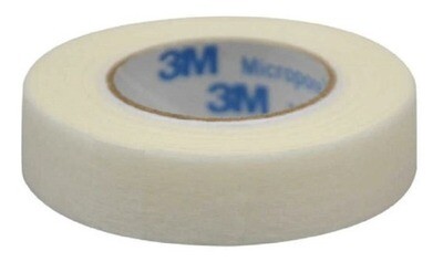 CINTA MICROPORE 1/2&quot; 1,25CMX9,1M PZA BLANCA 3M