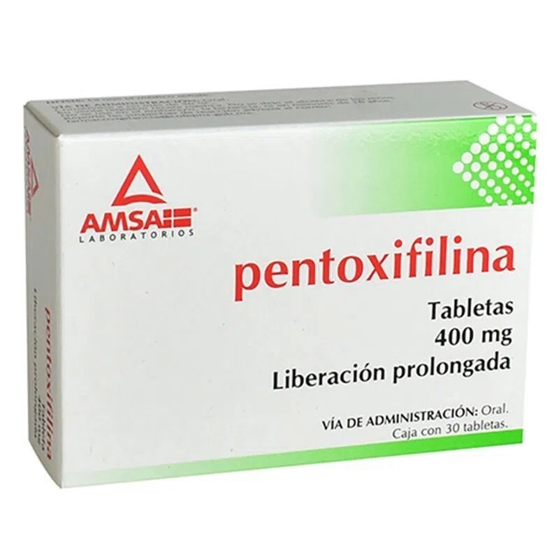 PENTOXIFILINA 400 MG 30 TAB AMSA