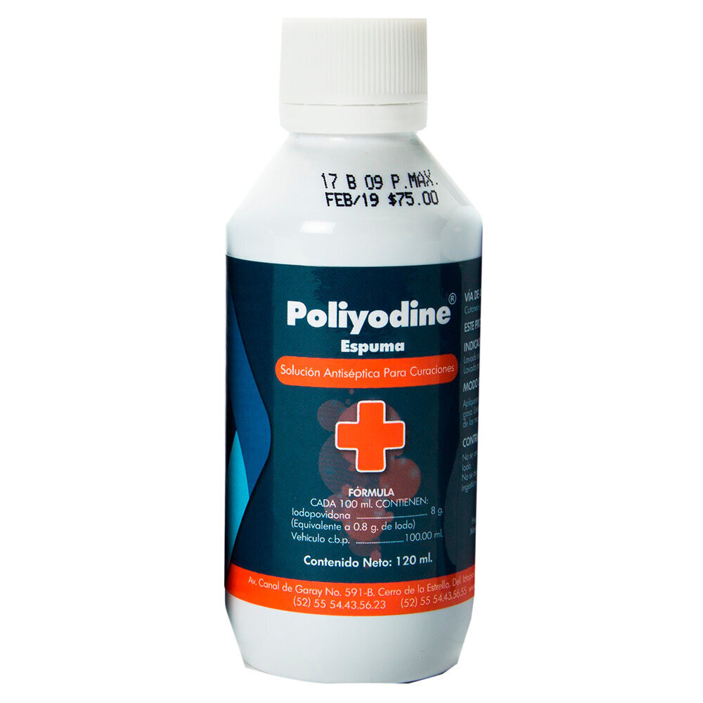 POLIYODINE ESPUMA FCO 120 ML