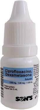 CIPROFLOXACINO/DEXAMETASONA 3.5-1 MG/1 ML 5 ML GOT SONS