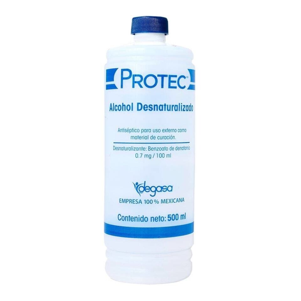 ALCOHOL ETILICO DESNATURALIZADO 70° FCO 500 ML PROTEC