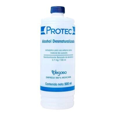 ALCOHOL ETILICO DESNATURALIZADO 70° FCO 500 ML PROTEC