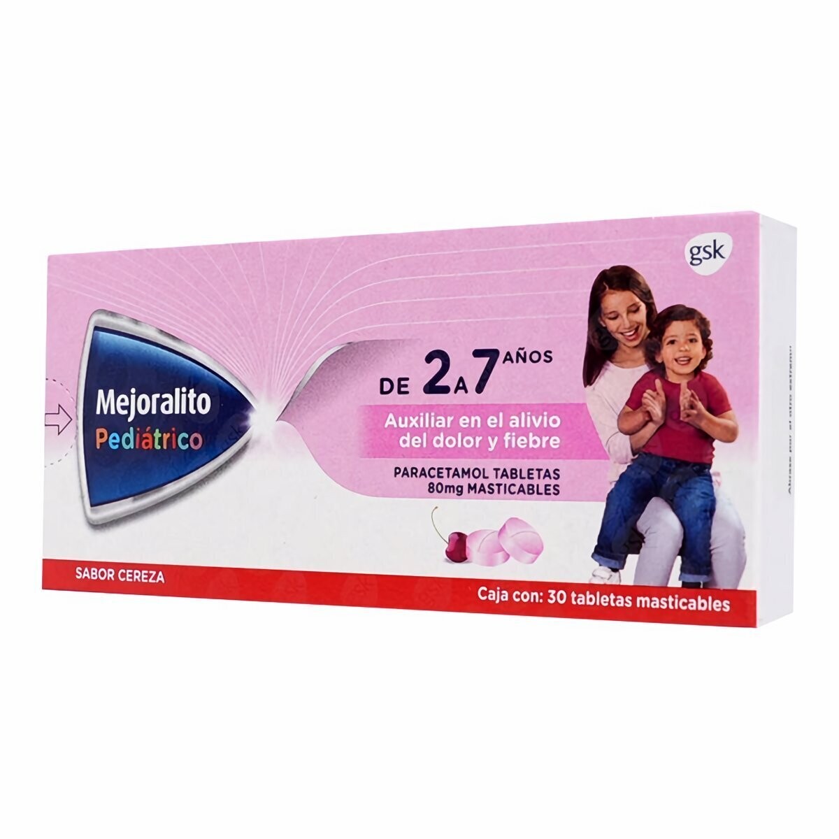 MEJORALITO PEDIATRICO 80 MG 30 TAB
