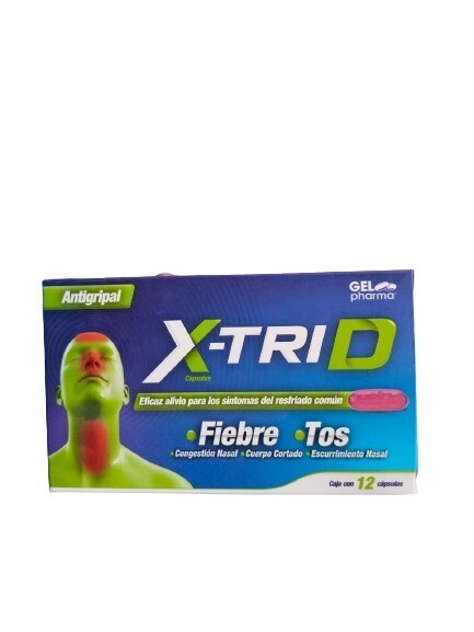 X-TRID 15/5/2/250 MG 12 CAP