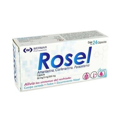 ROSEL 50/3/300 MG 24 CAP
