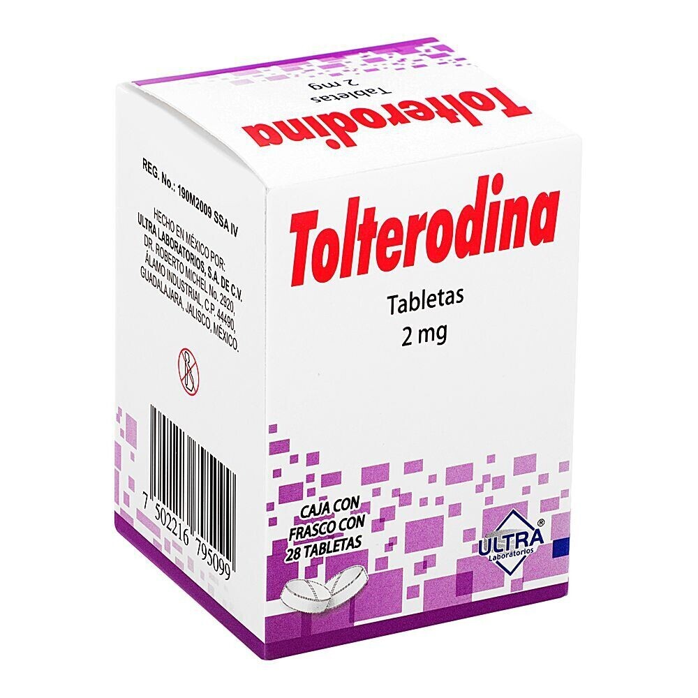 TOLTERODINA 2 MG 28 TAB ULTRA