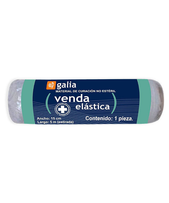 VENDA ELASTICA 15CMX5M PZA GALIA