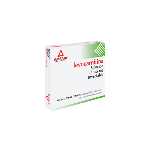 LEVOCARNITINA 1G/5ML 5 AMP AMSA