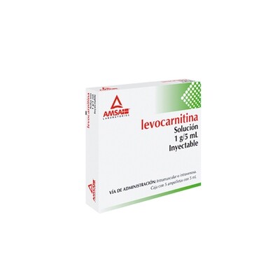 LEVOCARNITINA 1 G/5 ML 5 AMP AMSA