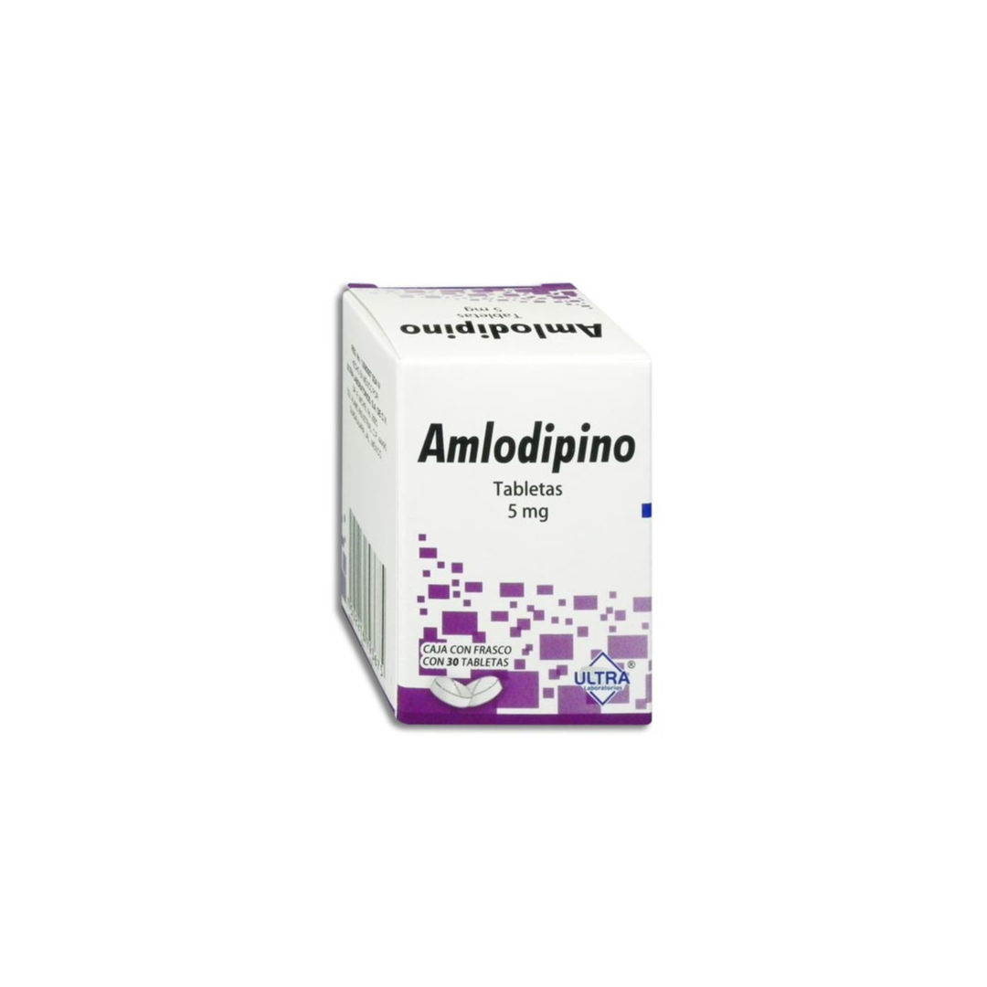 AMLODIPINO 5 MG  30 TAB ULTRA